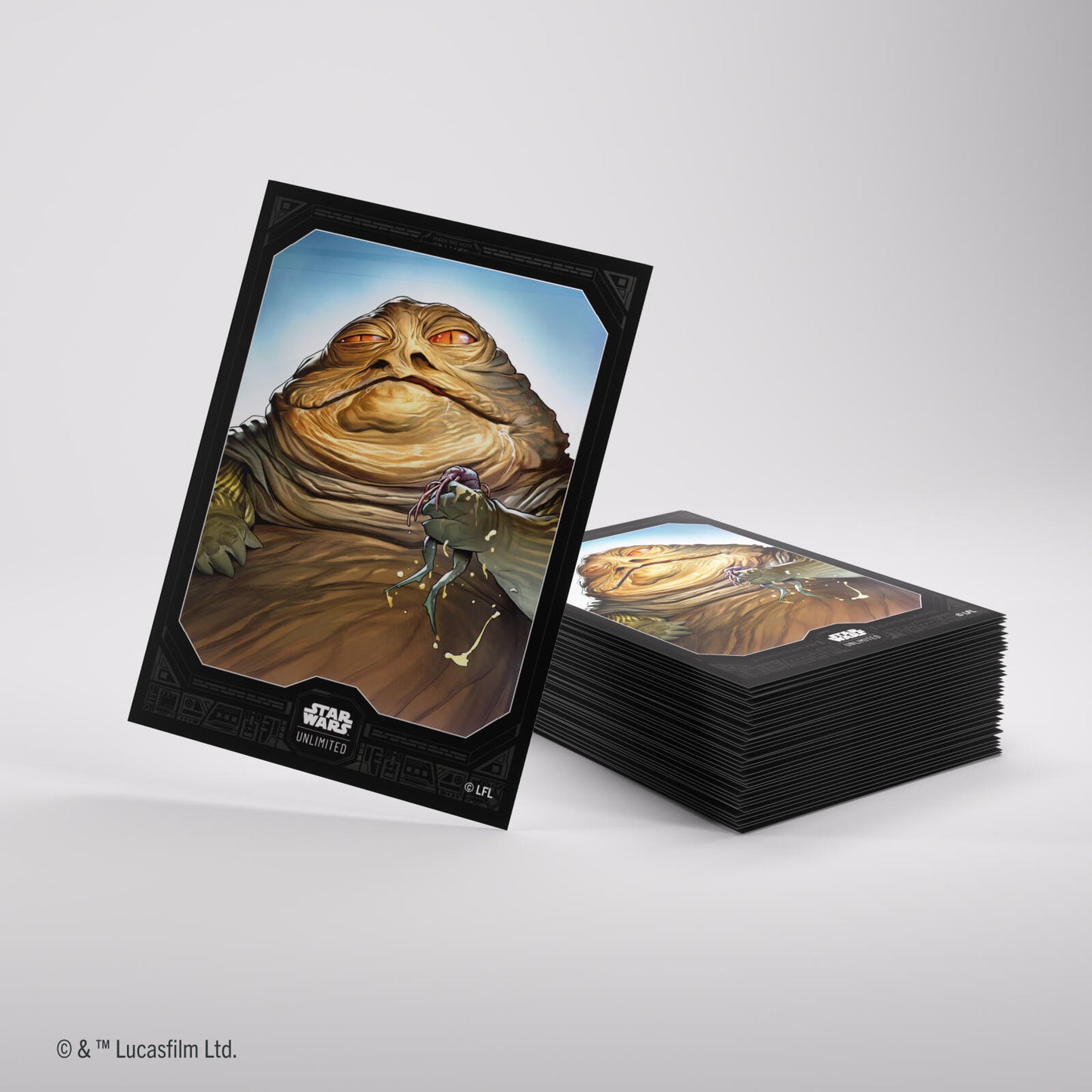 Gamegenic Star Wars Unlimited Premium Art Sleeves - Jabba the Hutt (66mm x 92mm) (62 Sleeves Per Pack)
