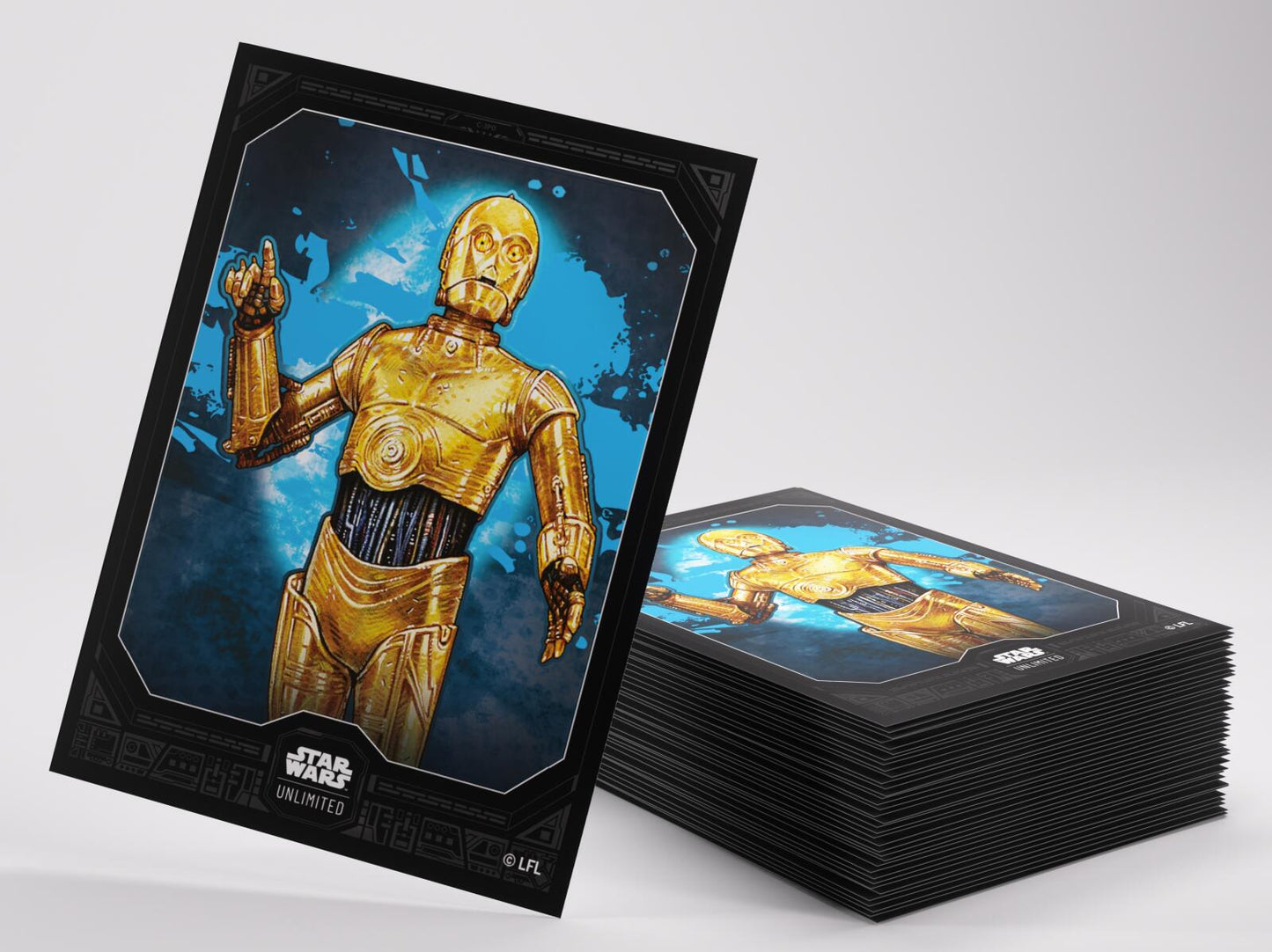 Gamegenic Star Wars Unlimited Premium Art Sleeves -C-3PO (66mm x 92mm) (62 Sleeves Per Pack)