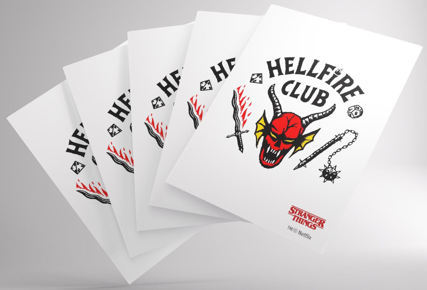 Gamegenic Stranger Things - Hellfire Club Art Sleeves Hellfire Club
