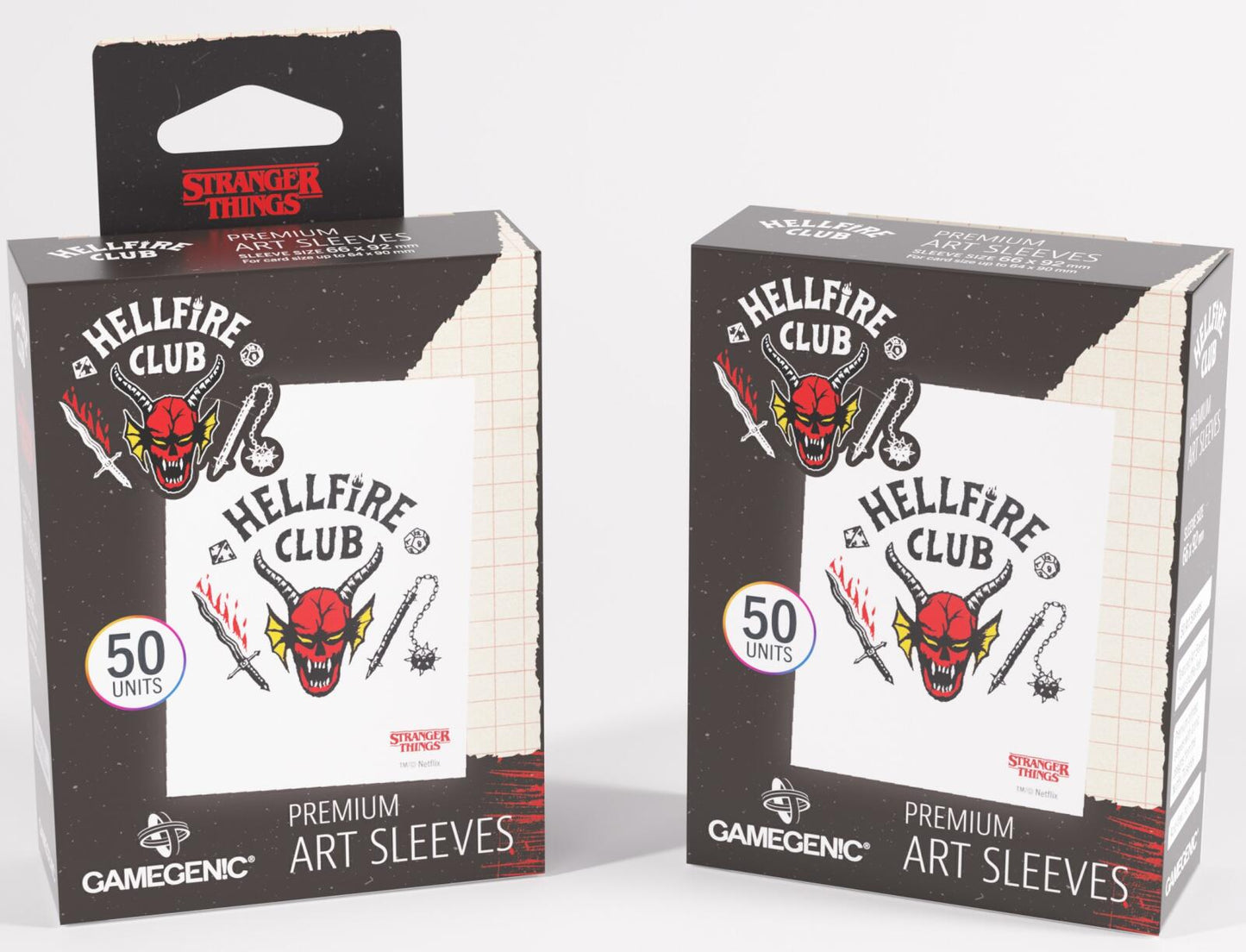 Gamegenic Stranger Things - Hellfire Club Art Sleeves Hellfire Club