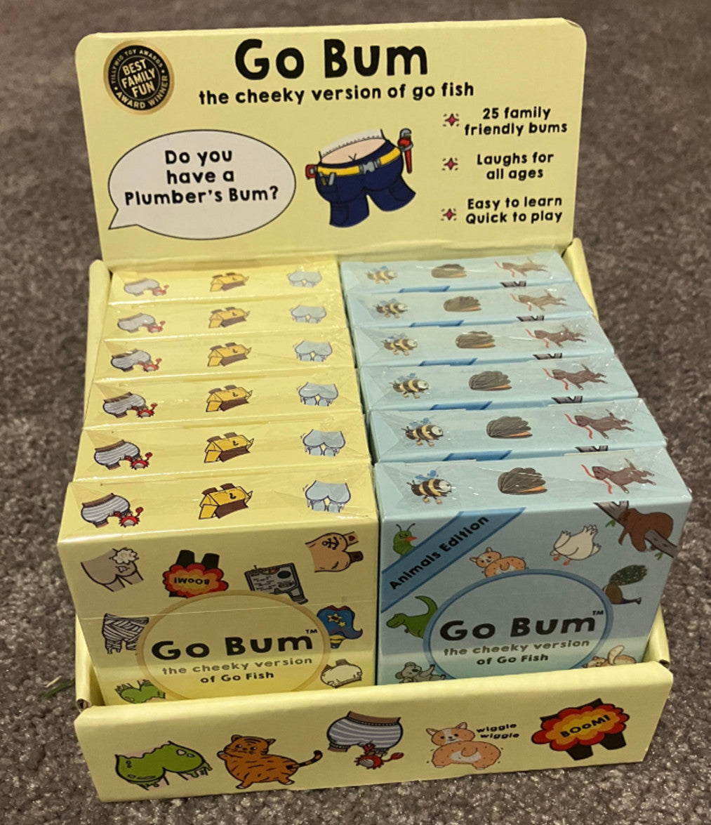 Go Bum Display (6x Go Gum Original 6x Go Bum Animals)