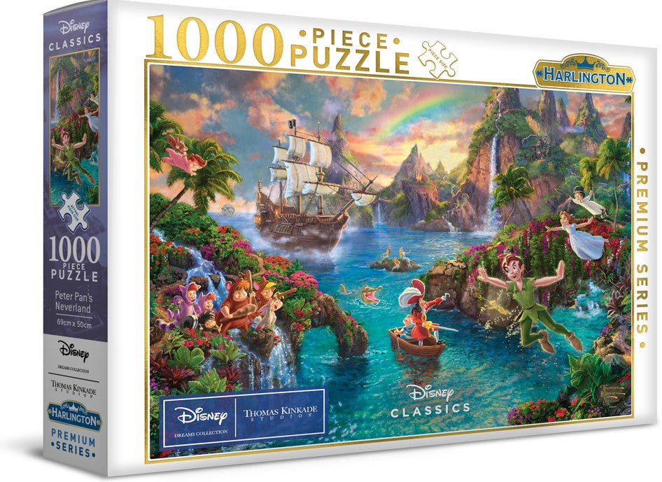 Harlington Thomas Kinkade PQ Disney Peter Pan's Neverland 1000 pieces