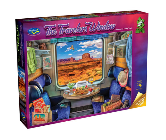 Puzzle - Holdson - The Travelers Window - Monument Valley Train - 1000pc
