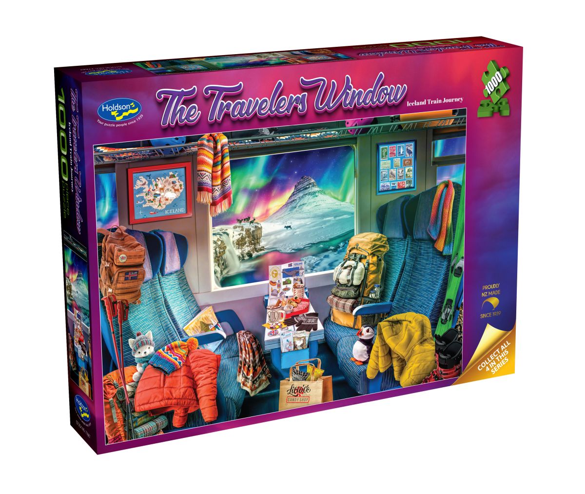 Puzzle - Holdson - The Travelers Window - Iceland Train Journey - 1000pc