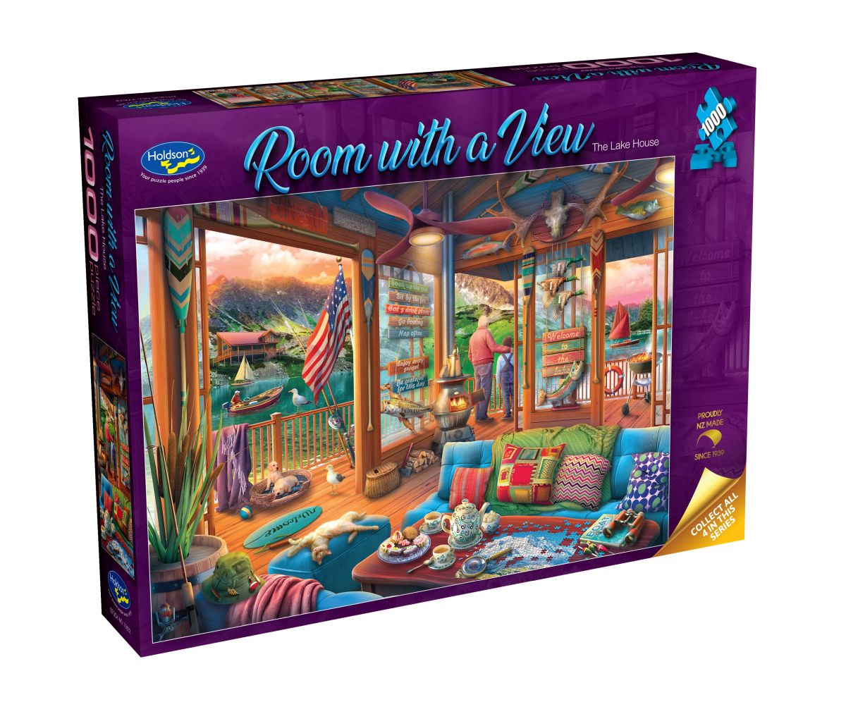 Puzzle - Holdson - Room with a View - Sunset Lodge - 1000pc