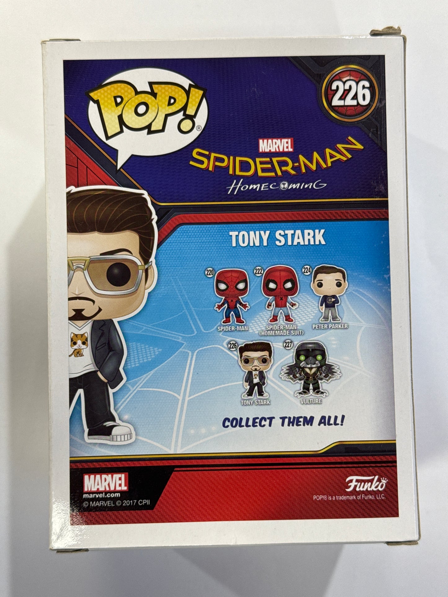Spiderman Homecoming - Tony Stark Pop Vinyl #226