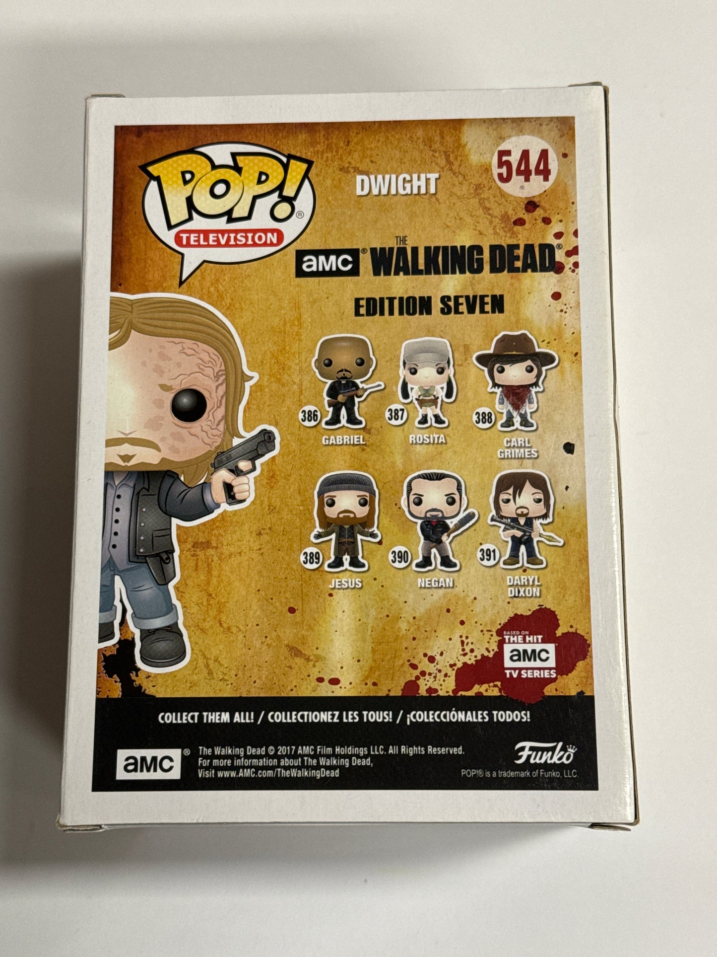 The Walking Dead - Dwight (Burnt Face)  2017 New York US Exclusive Pop! Vinyl #544