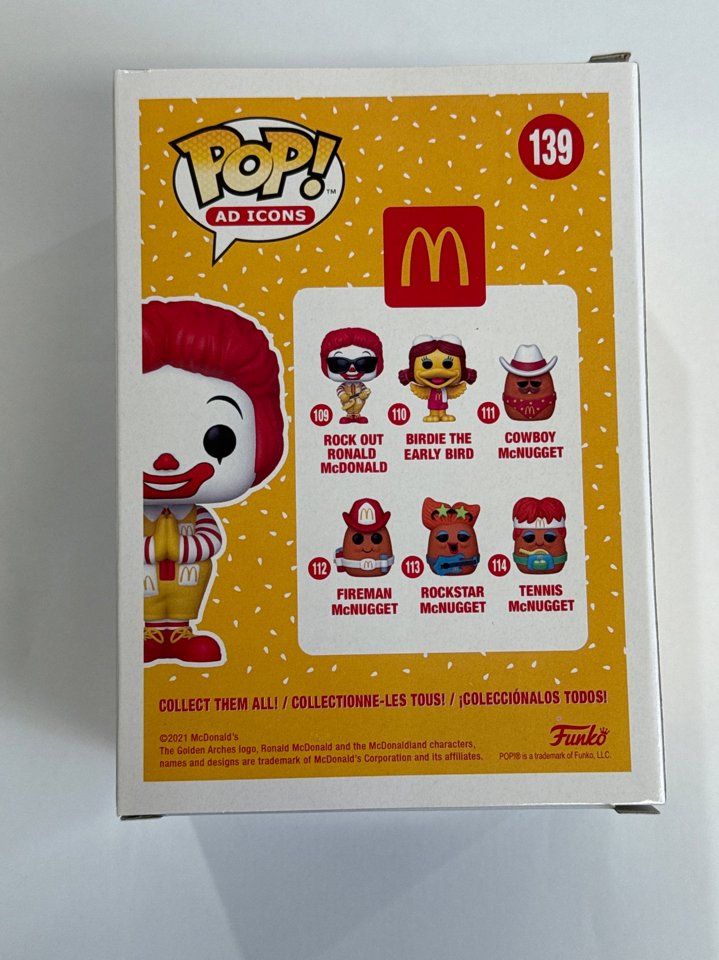 McDonald's - Ronald McDonald Thailand Special Edition Stickered CHASE Pop! Vinyl #139