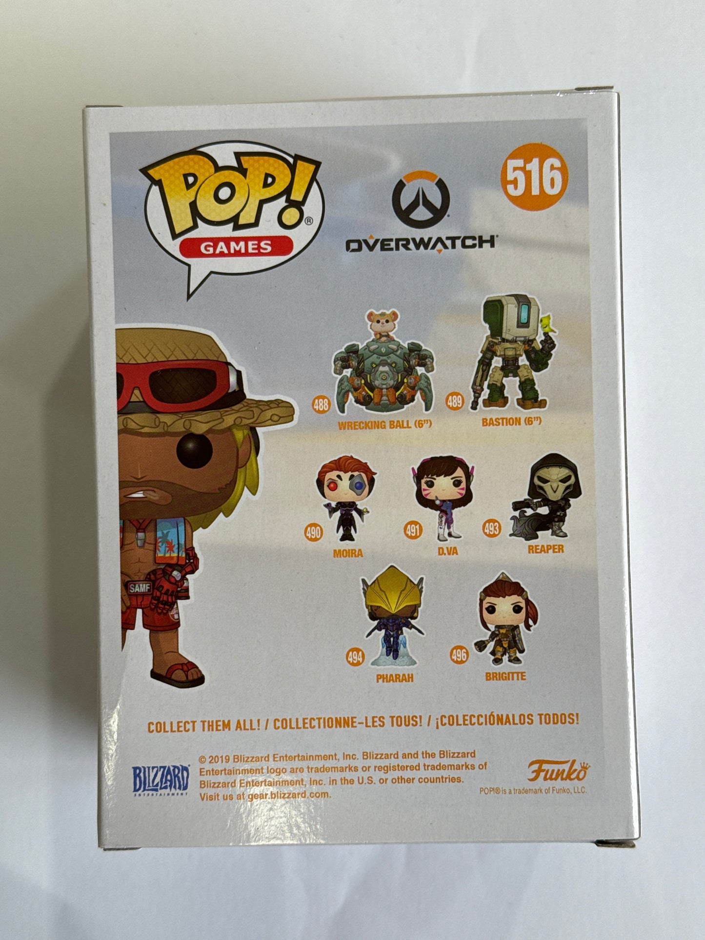 Overwatch - McCree Summer Skin 2019 SDCC US Exclusive Pop! Vinyl #516