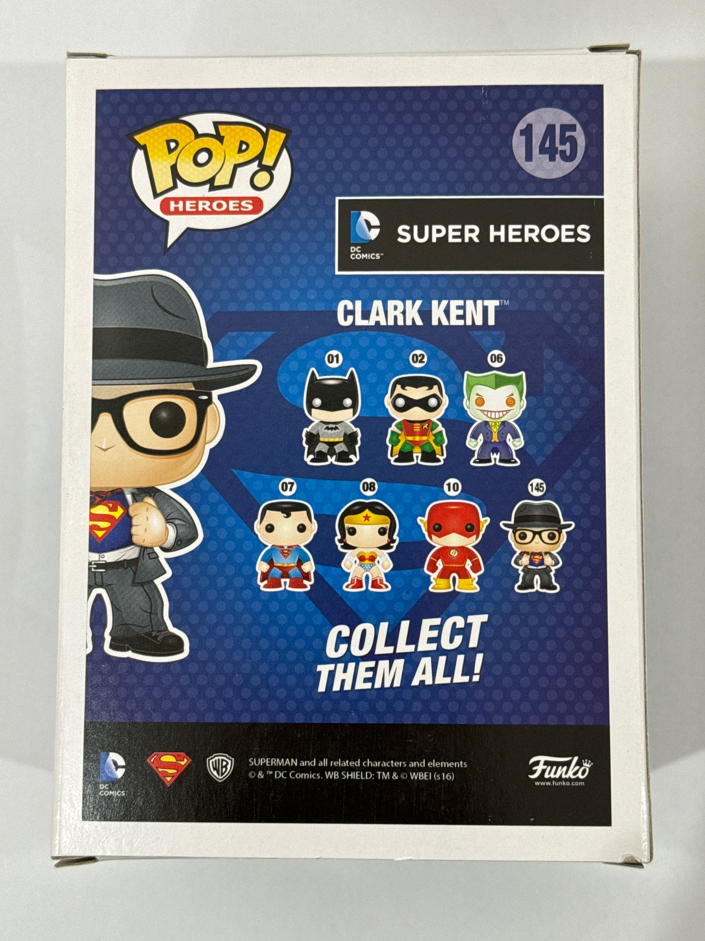 DC Superheroes - Clark Kent with Suit US Exclusive Pop! Vinyl #145