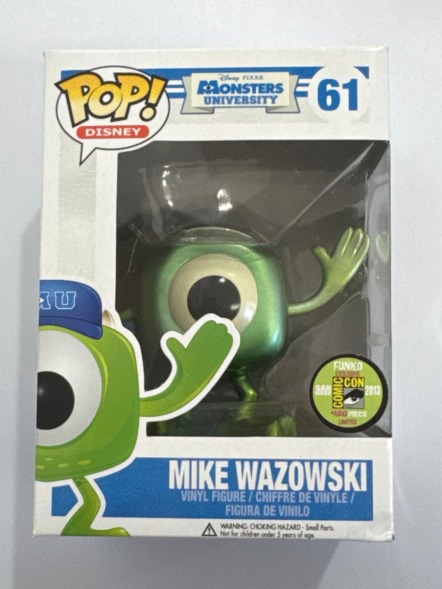 Monsters University - Mike Wazowski 2013 SDCC Exclusive POP! Vinyl #61