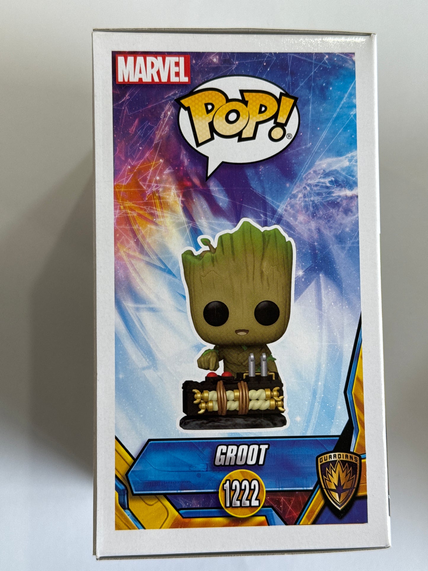 Guardians of the Galaxy Vol. 2 - Groot with Button 2023 Wonder Con Spring Convention Exclusive Pop! Vinyl #1222