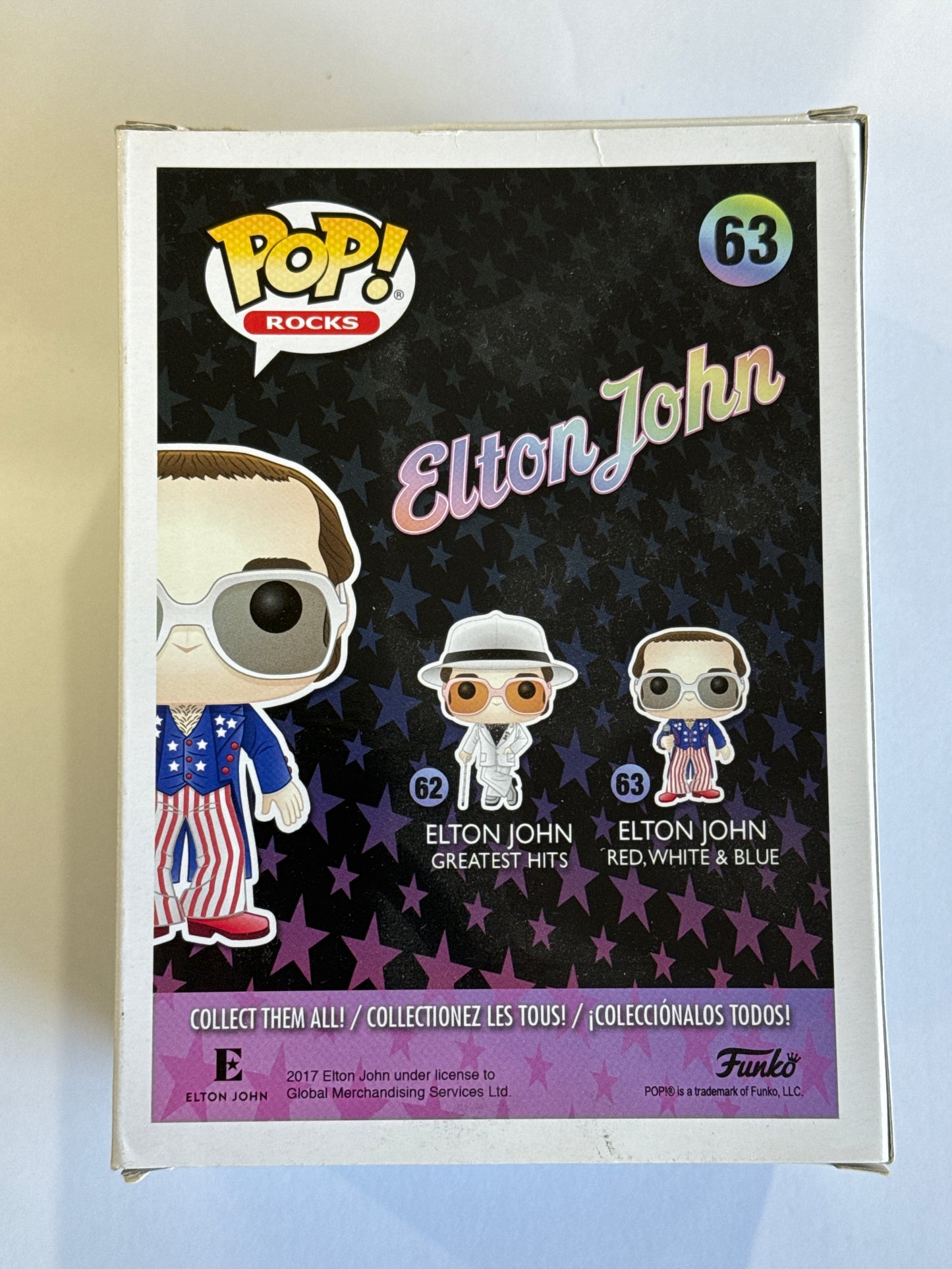 Elton John - Elton John Red, White & Blue Glitter Pop! Vinyl #63