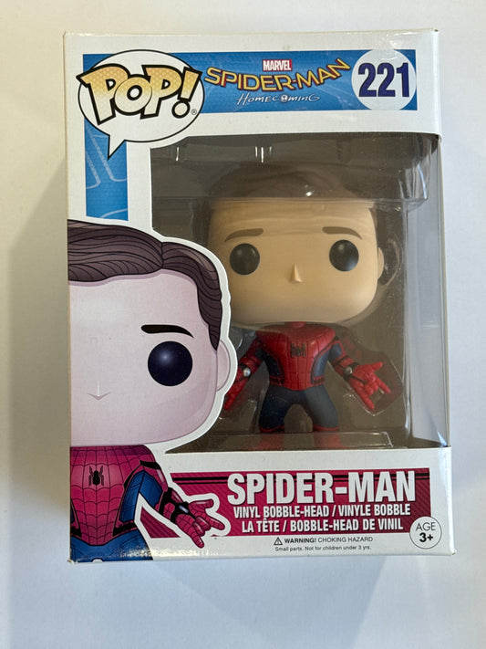 Spider-Man (Homecoming) - Spider-Man (Unmasked) Pop! Vinyl #221
