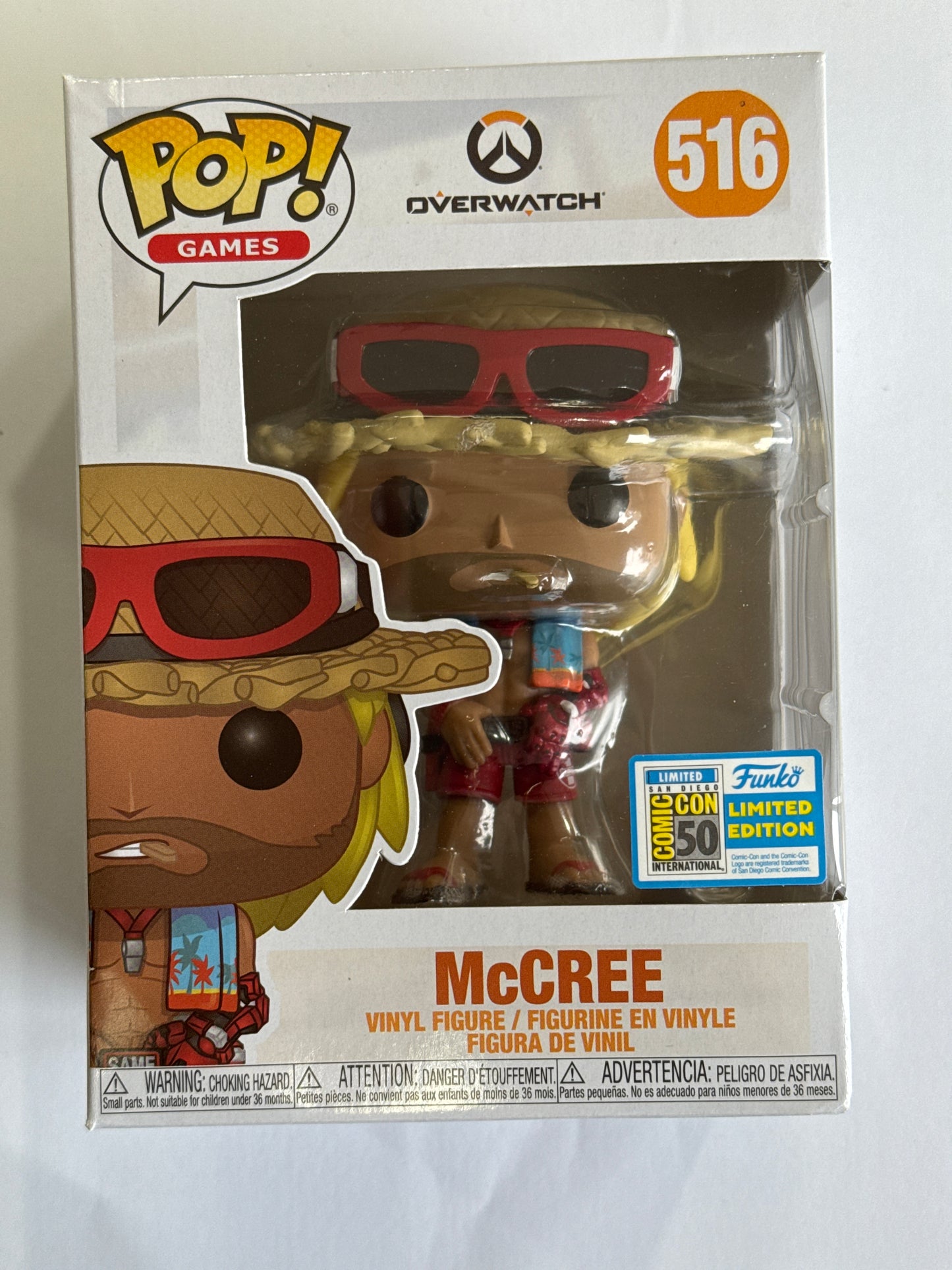 Overwatch - McCree Summer Skin 2019 SDCC US Exclusive Pop! Vinyl #516