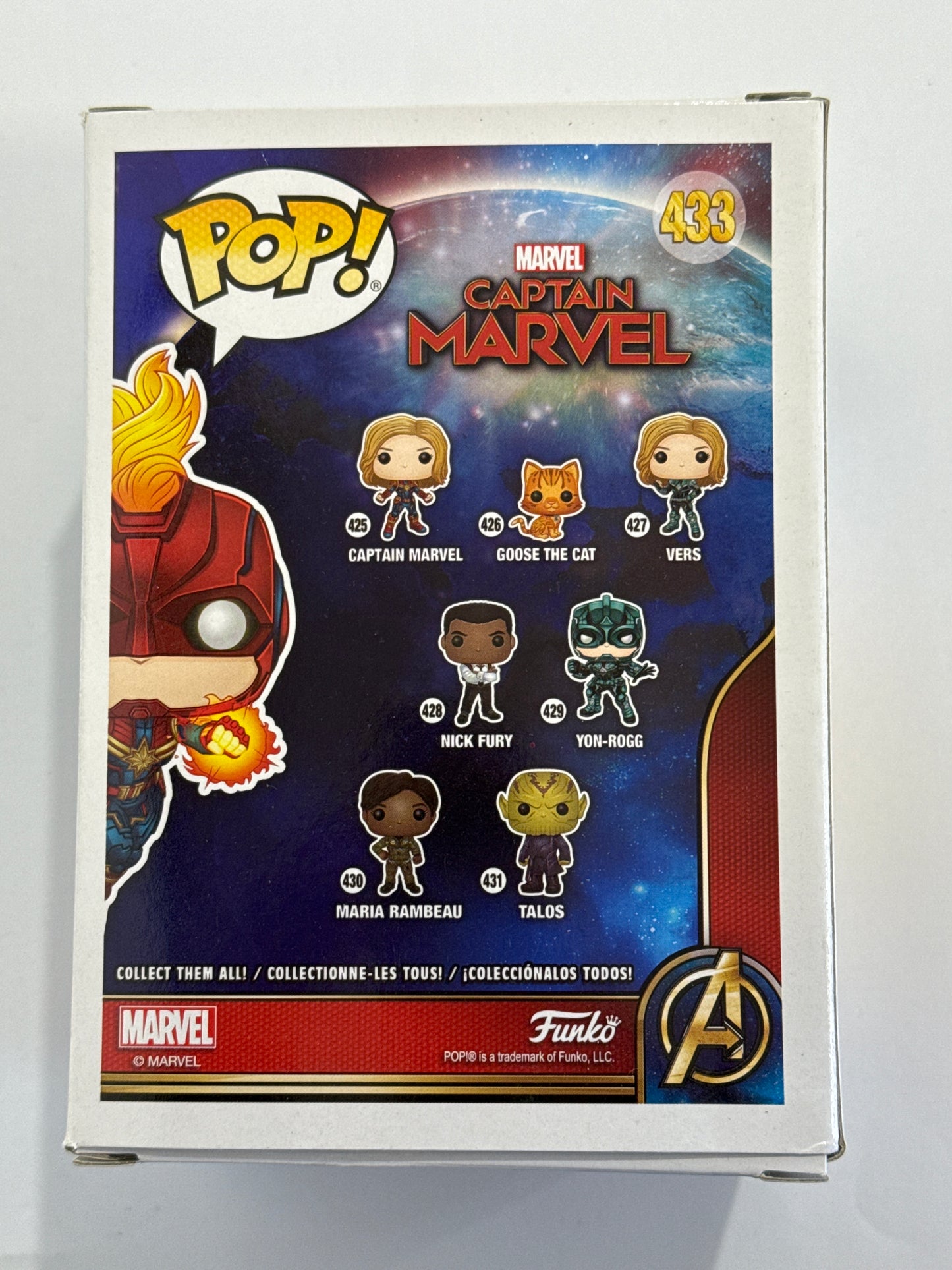 Captain Marvel - Captain Marvel Masked Flight Glow US Exclusive Pop! Vinyl #433