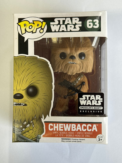 Star Wars - Chewbacca (Flocked) Smuggler's Bounty Exclusive Pop! Vinyl #63