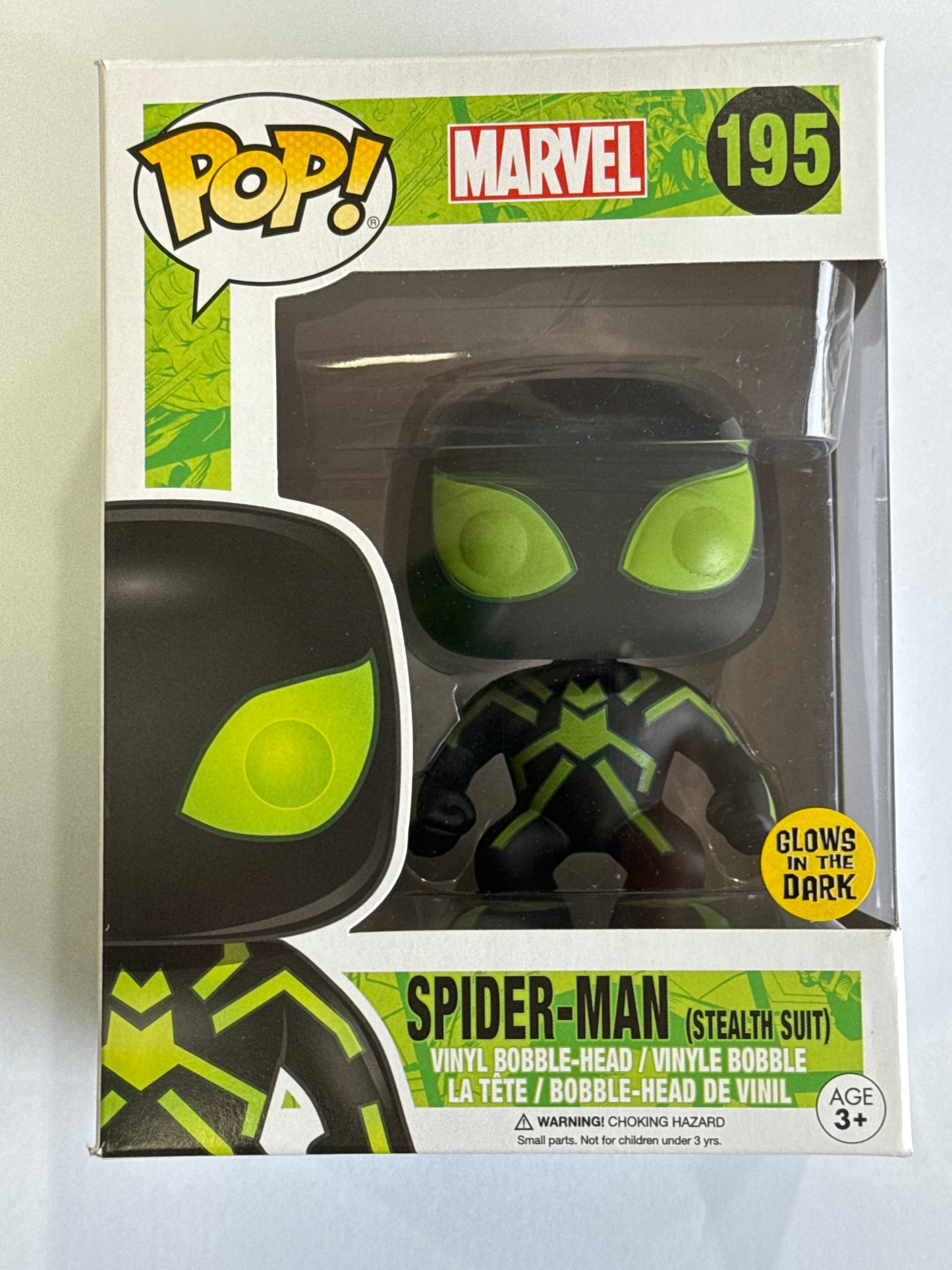 Spider-Man - Stealth Spider-Man Glow US Exclusive Pop! Vinyl #195