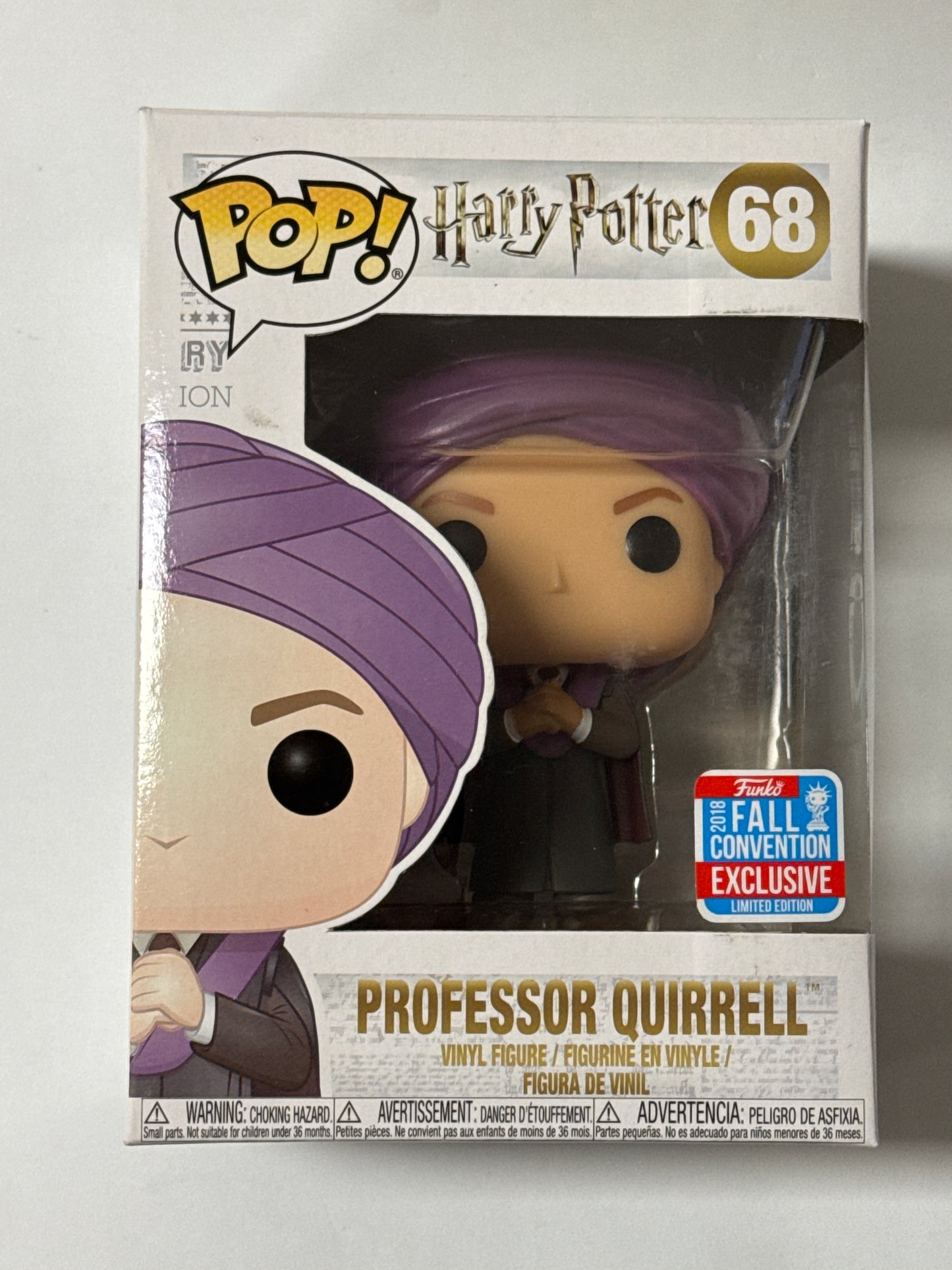 Harry Potter - Professor Quirrell 2018 New York Fall Convention Exclusive Pop! Vinyl #68