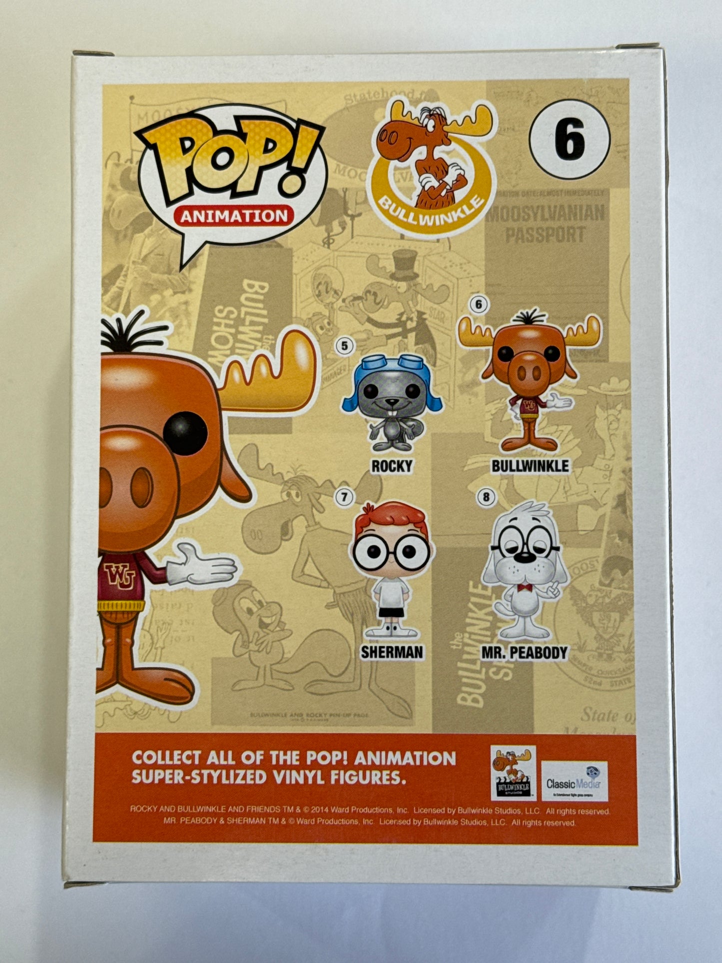Rocky & Bullwinkle - Bullwinkle J. Moose Pop Vinyl #6