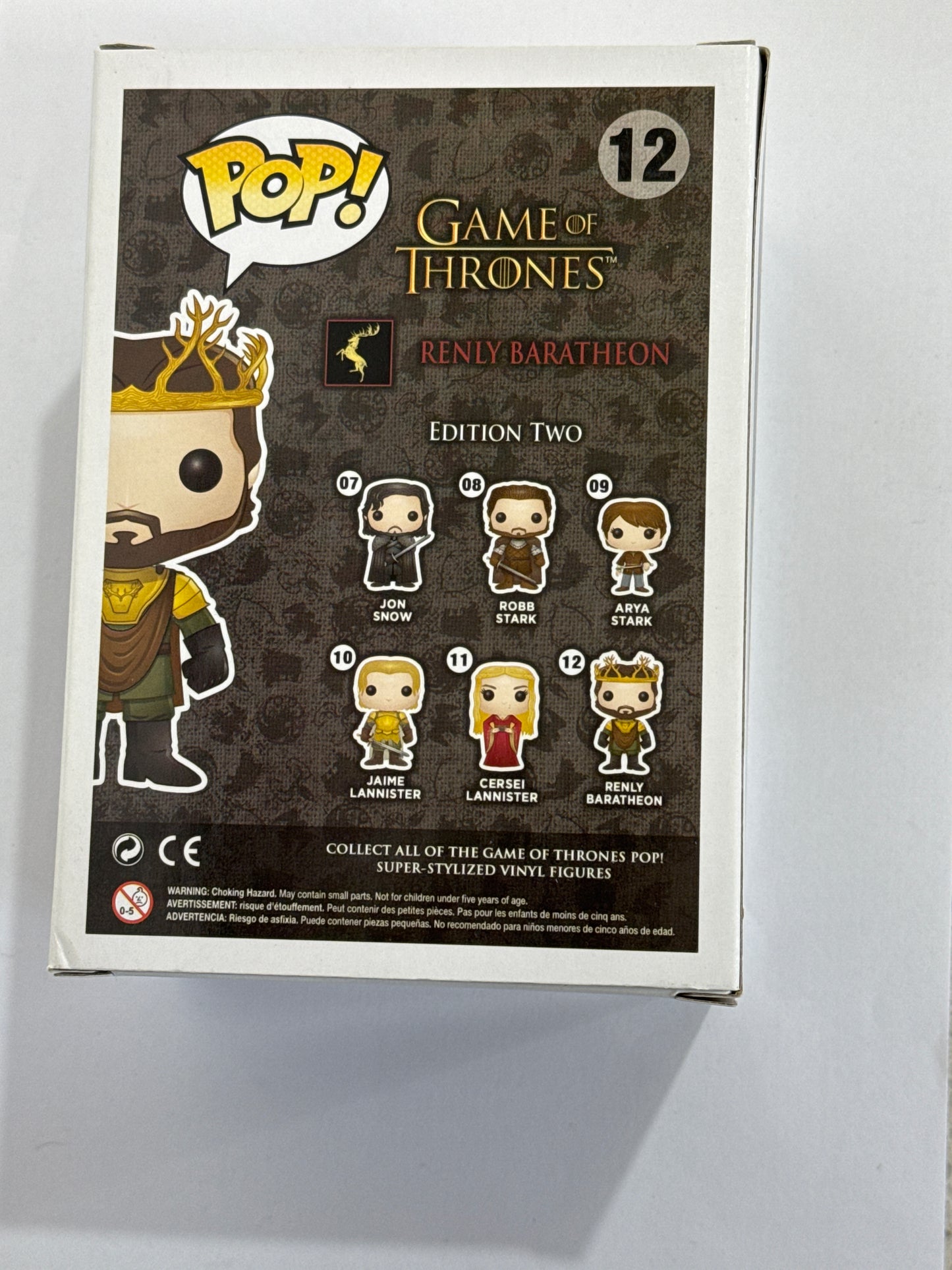 Games Of Thrones - Renly Baratheon Pop! Vinyl #12