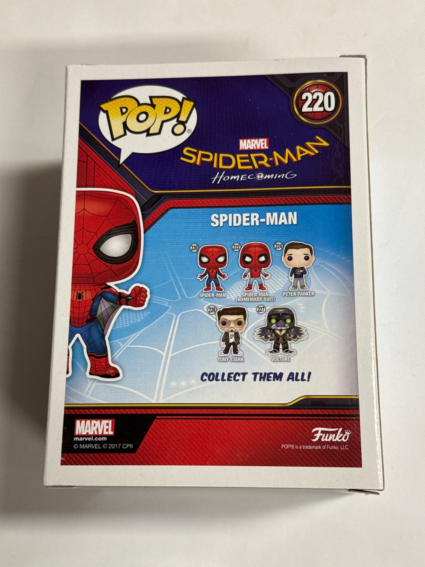 Spider-man Homecoming - Spider-Man (Web Wing) Marvel Collector Corps Exclusive Pop Vinyl #220