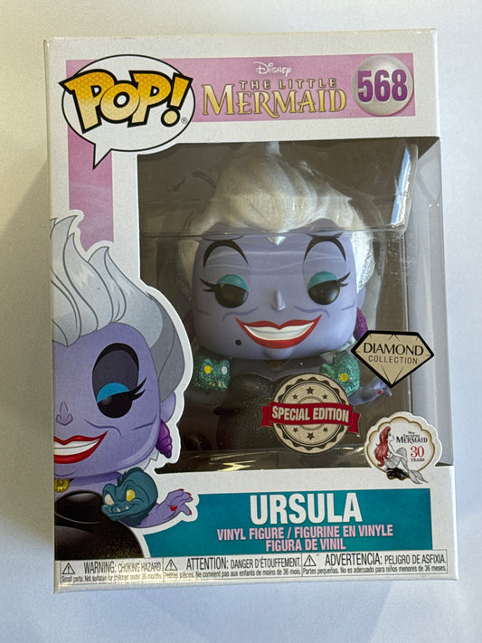 The Little Mermaid (1989) - Ursula Diamond Glitter US Exclusive Pop! Vinyl  #568