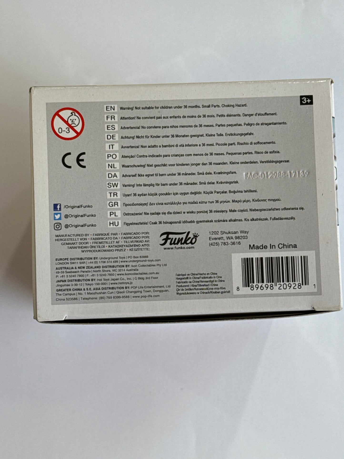 The Nightmare Before Christmas -  Behemoth GITD Pop! Vinyl #211