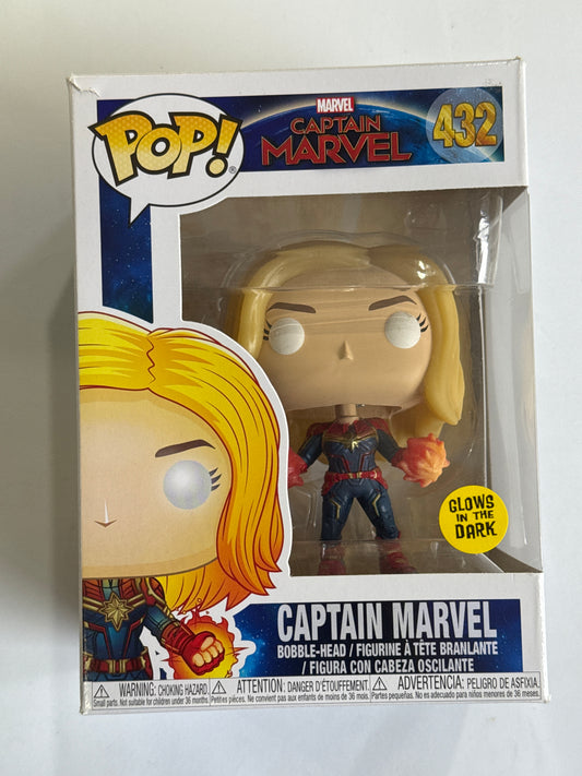 Captain Marvel (2019) - Captain Marvel Glow Hands US Exclusive Pop! Vinyl #432