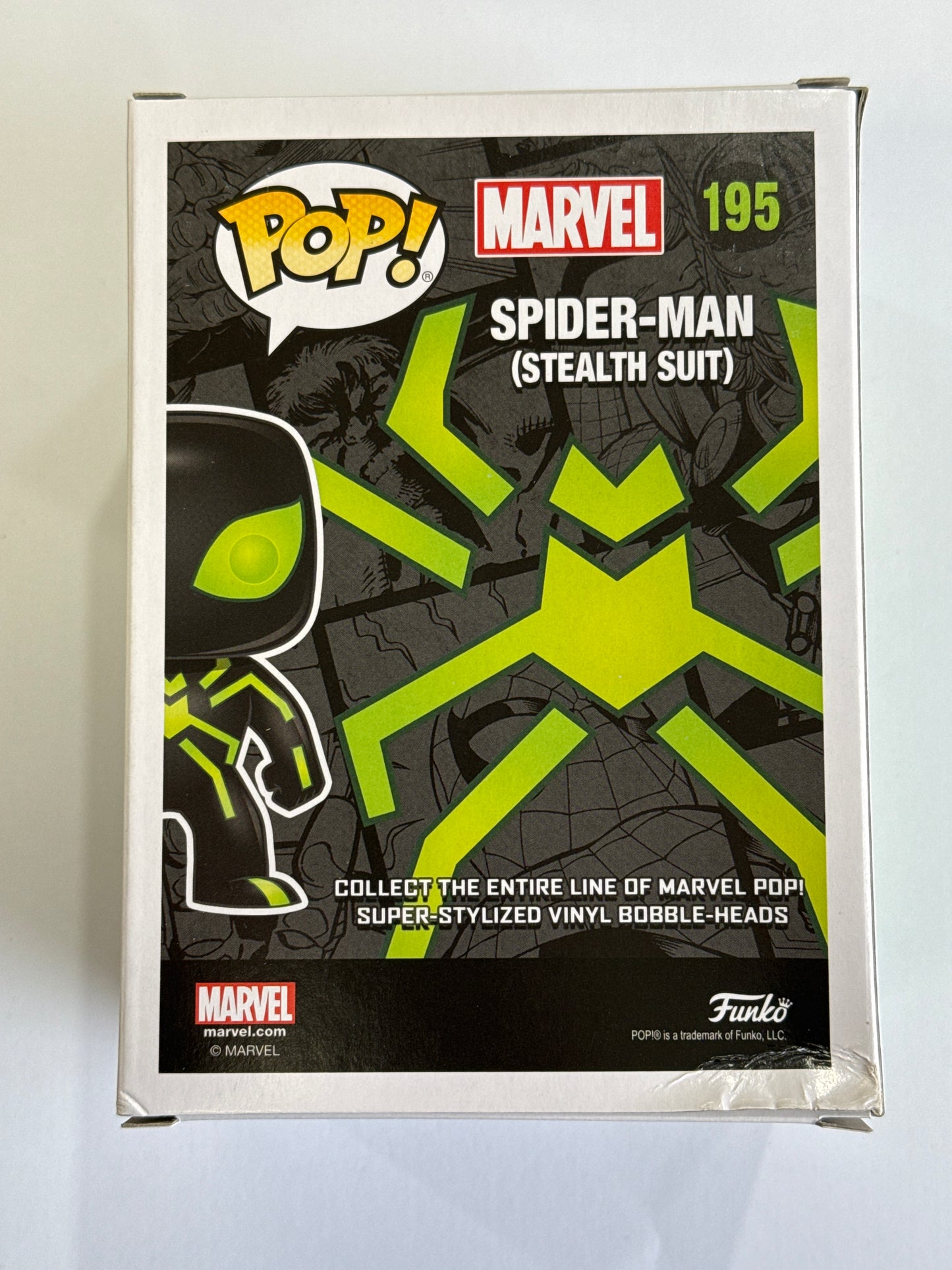 Spider-Man - Stealth Spider-Man Glow US Exclusive Pop! Vinyl #195