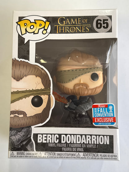 Game of Thrones - Beric Dondarrion with Flame Sword 2018 New York Fall Convention Pop! Vinyl #65