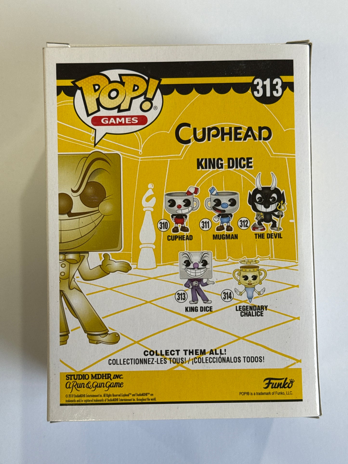 Cuphead - King Dice Gold US Exclusive Pop! Vinyl #313