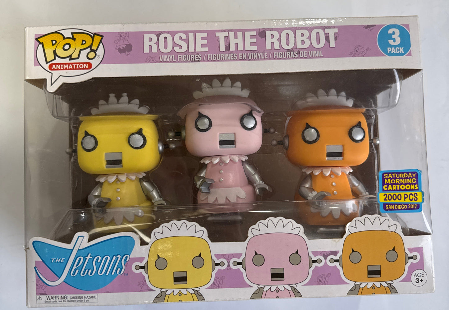 The Jetsons - Rosie the Robot 2017 SDCC 3 Pack Pop Vinyl