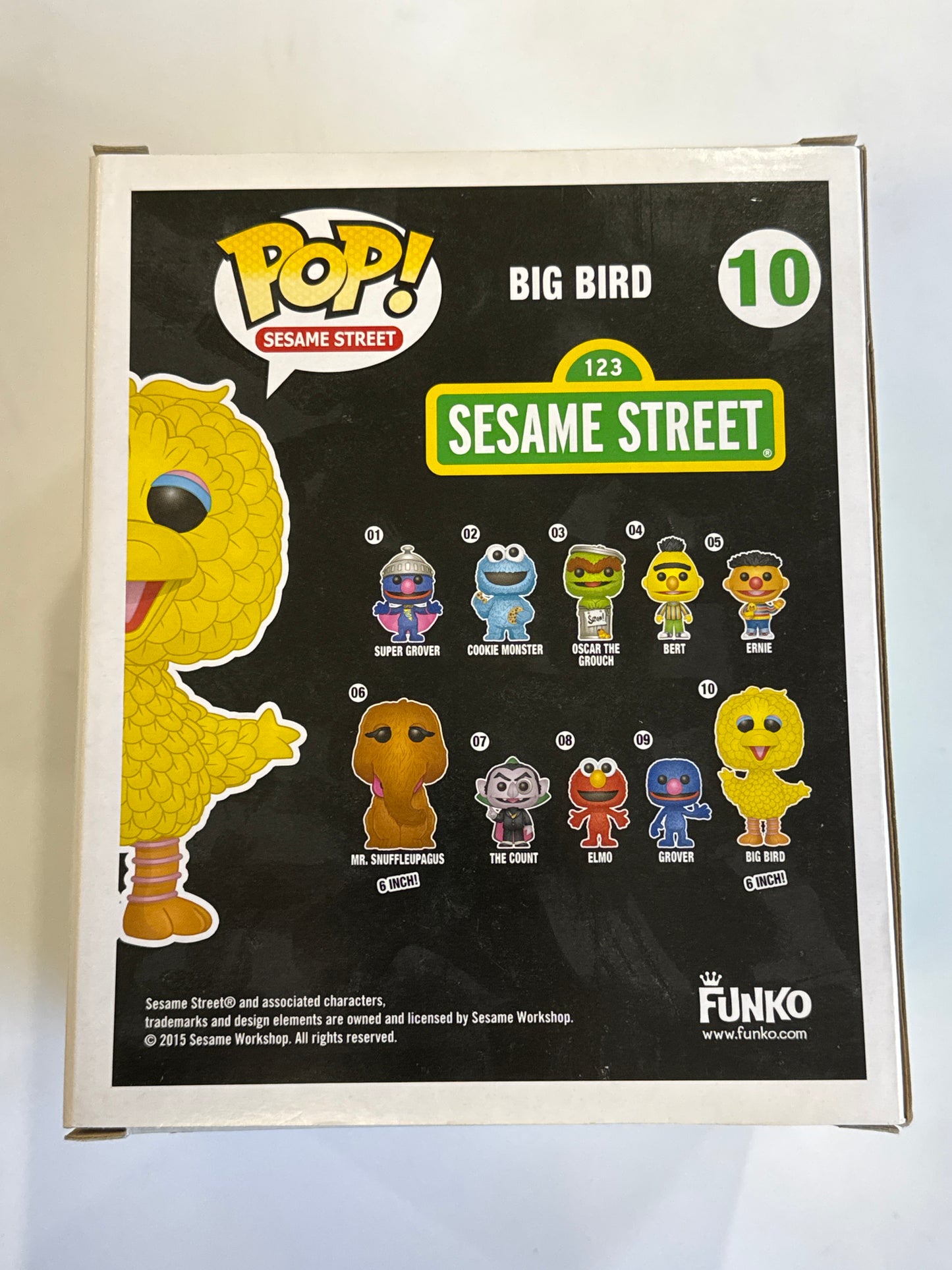 Sesame Street - Big Bird Flocked US Exclusive 6" Pop! Vinyl #10
