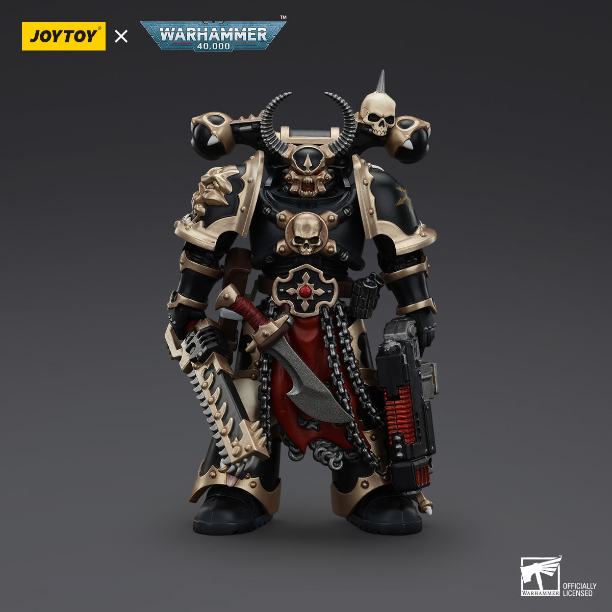 Warhammer Collectibles: 1/18 Scale Chaos Space Marines Black Legion Chosen w Combi-melta