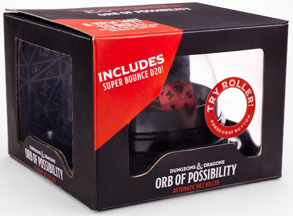 MDG D&D Orb of Possibility Dice Roller with Silicone d20