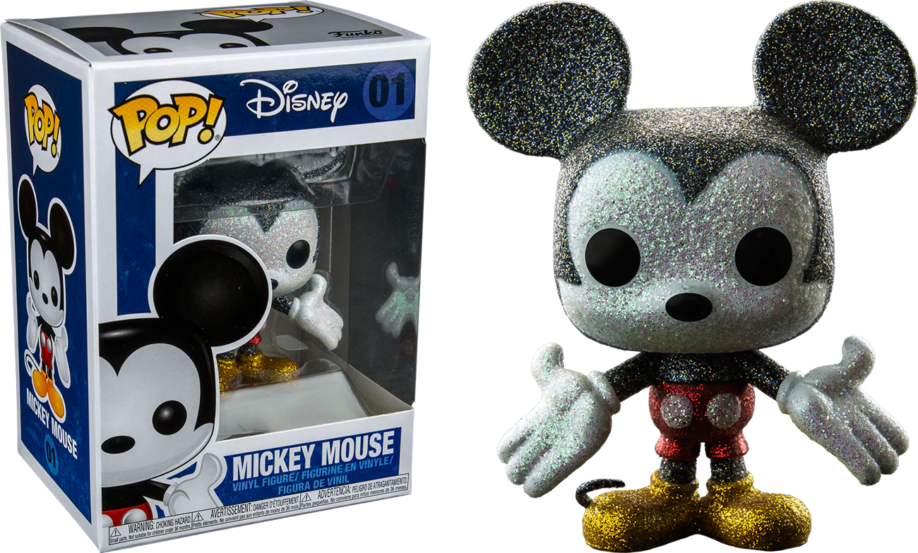 Disney - Mickey Mouse Diamond Glitter US Exclusive Pop! Vinyl #01