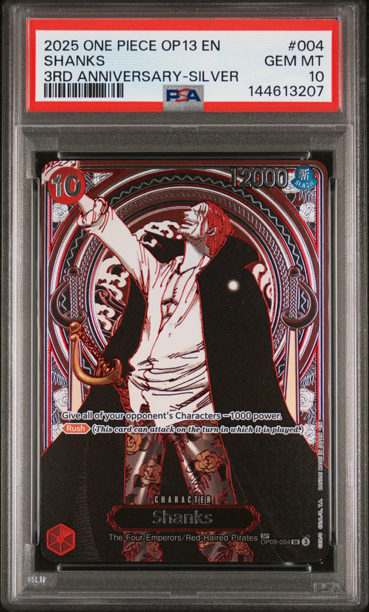 2025 One Piece Op13-Carrying On His Will 004 Shanks 3Rd Anniversary-Silver