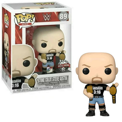 WWE - Stone Cold Steve Austin 2 Belts US Exclusive Pop! Vinyl #89