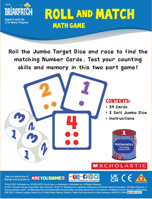 Scholastic: Roll and Match Game
