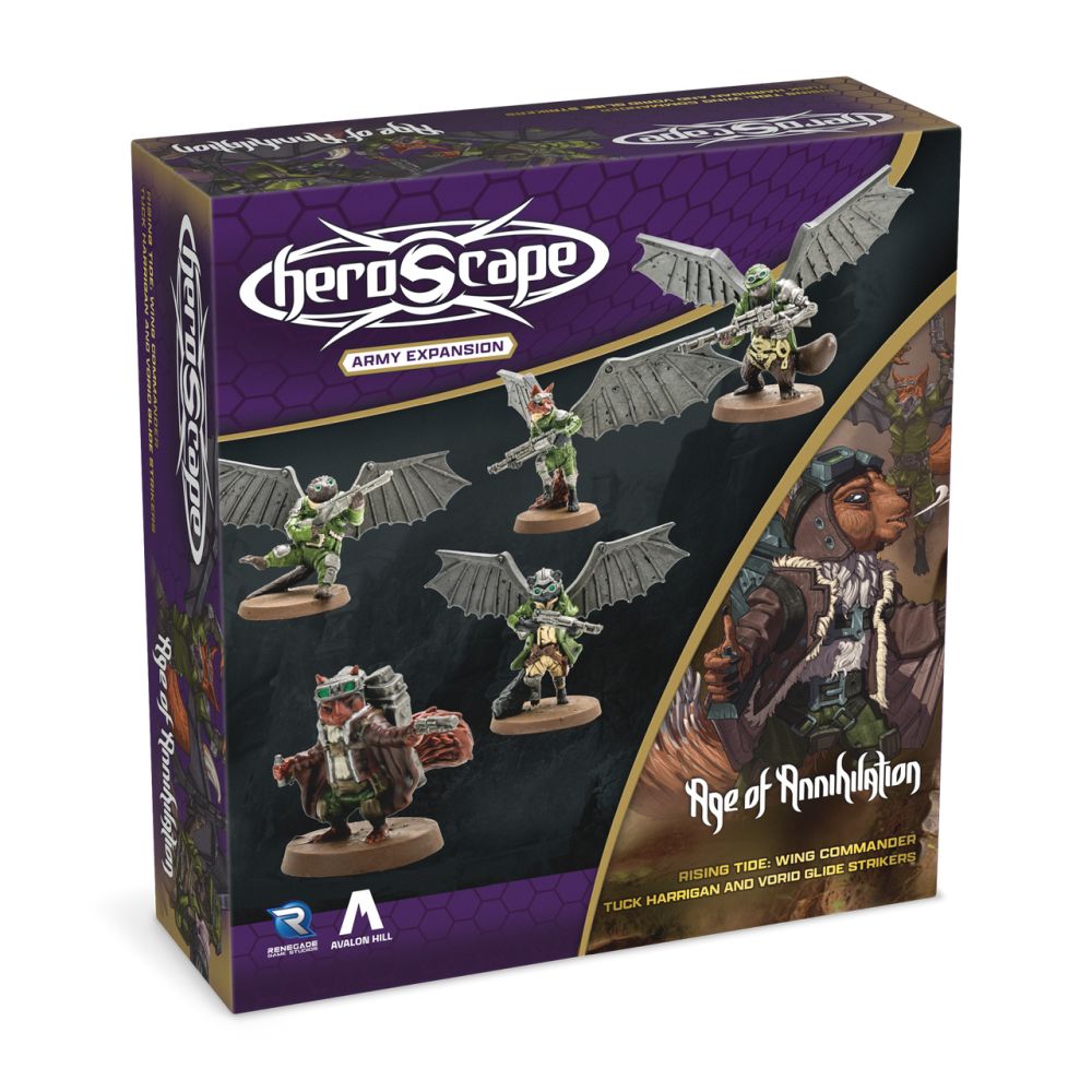 Heroscape - Rising Tide - Wing Commander Tuck Harrigan and Vorid Glidestrikers Army Expansion