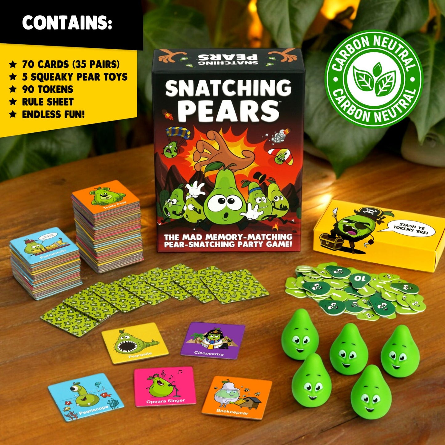 Snatching Pears – The Mad Memory-Matching Pear-Snatching Party Game (Not for resell on Amazon/eBay)