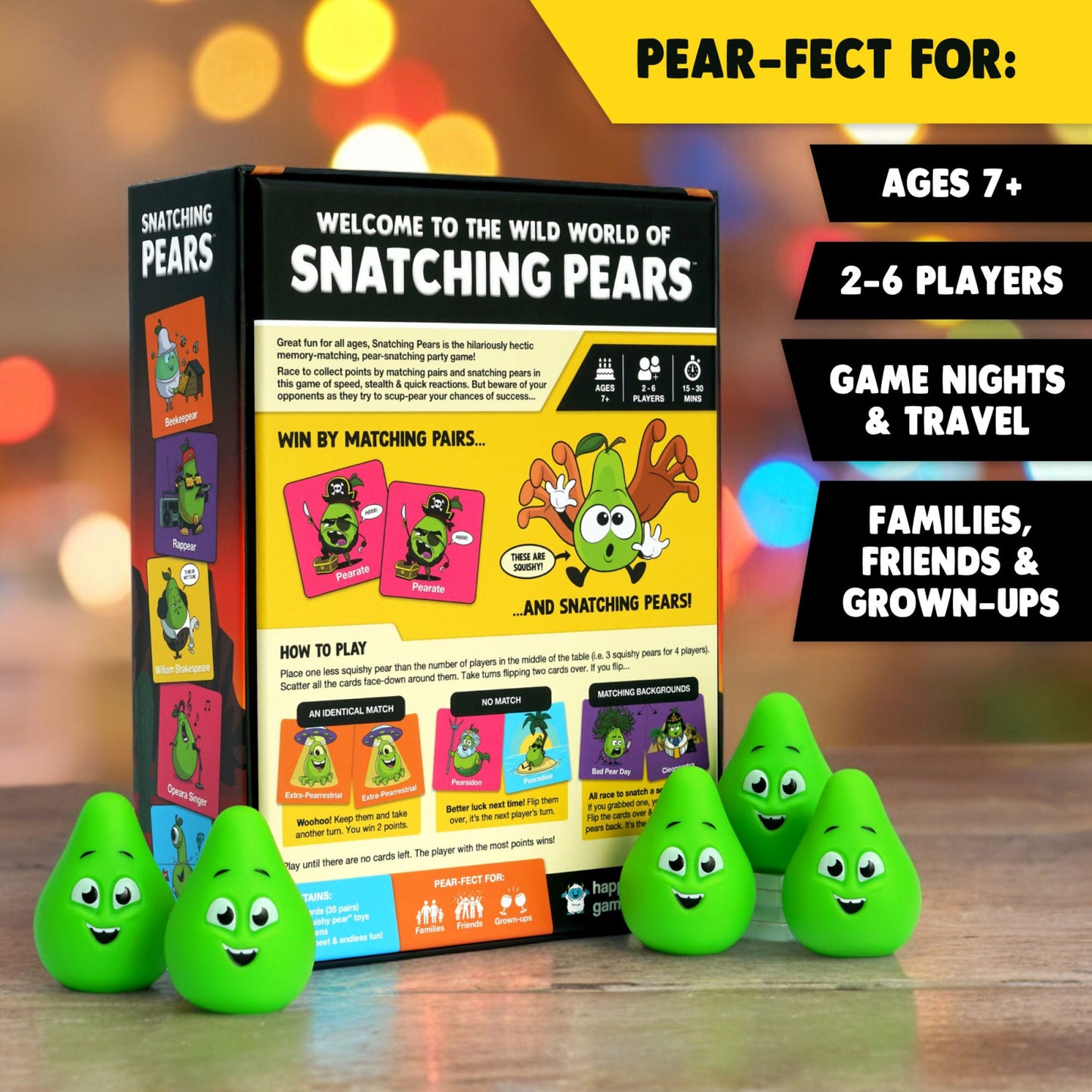 Snatching Pears – The Mad Memory-Matching Pear-Snatching Party Game (Not for resell on Amazon/eBay)