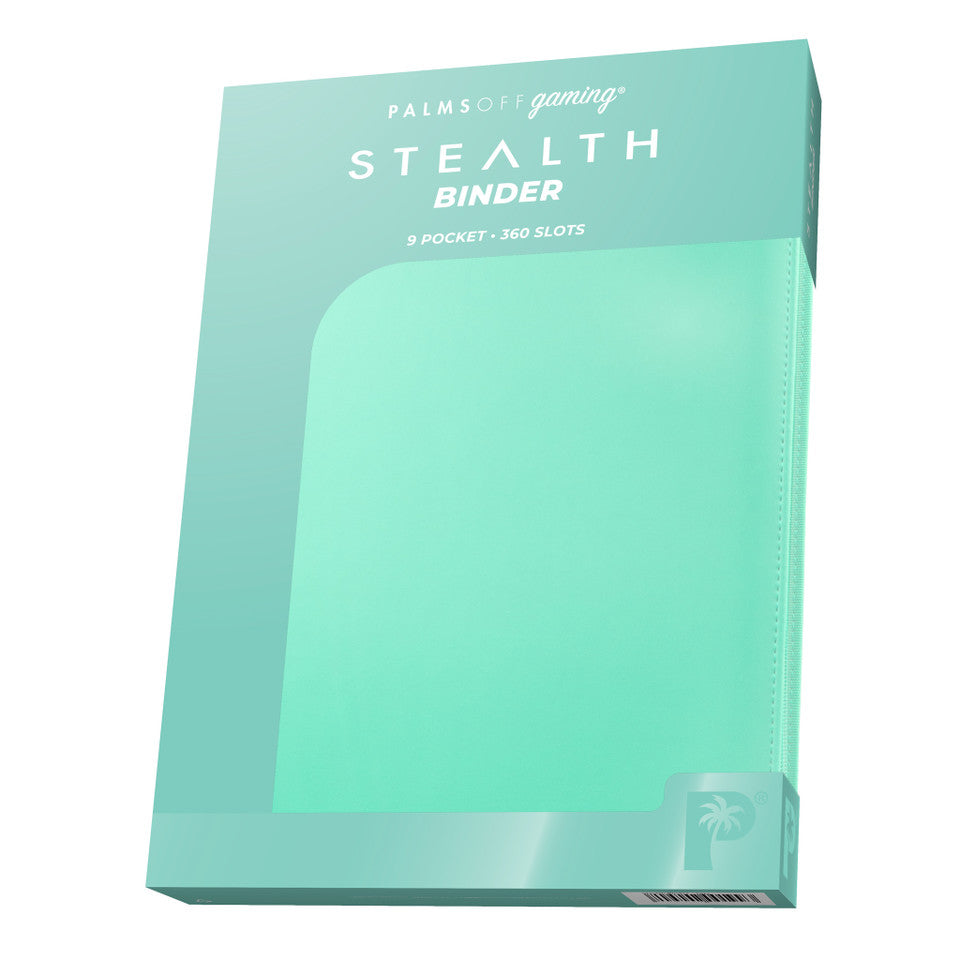 STEALTH 9 Pocket Zip Trading Card Binder - TURQUOISE