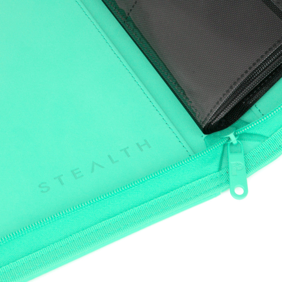STEALTH 9 Pocket Zip Trading Card Binder - TURQUOISE