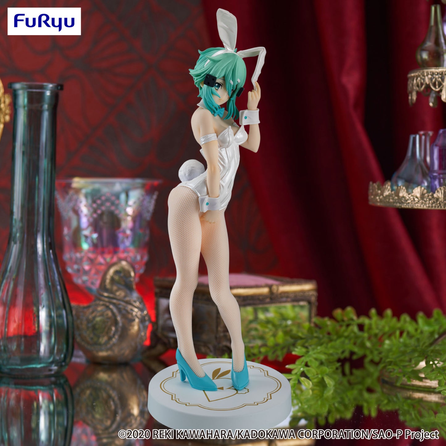 Sword Art Online BiCute Bunnies Figure Sinon White Pearl Version