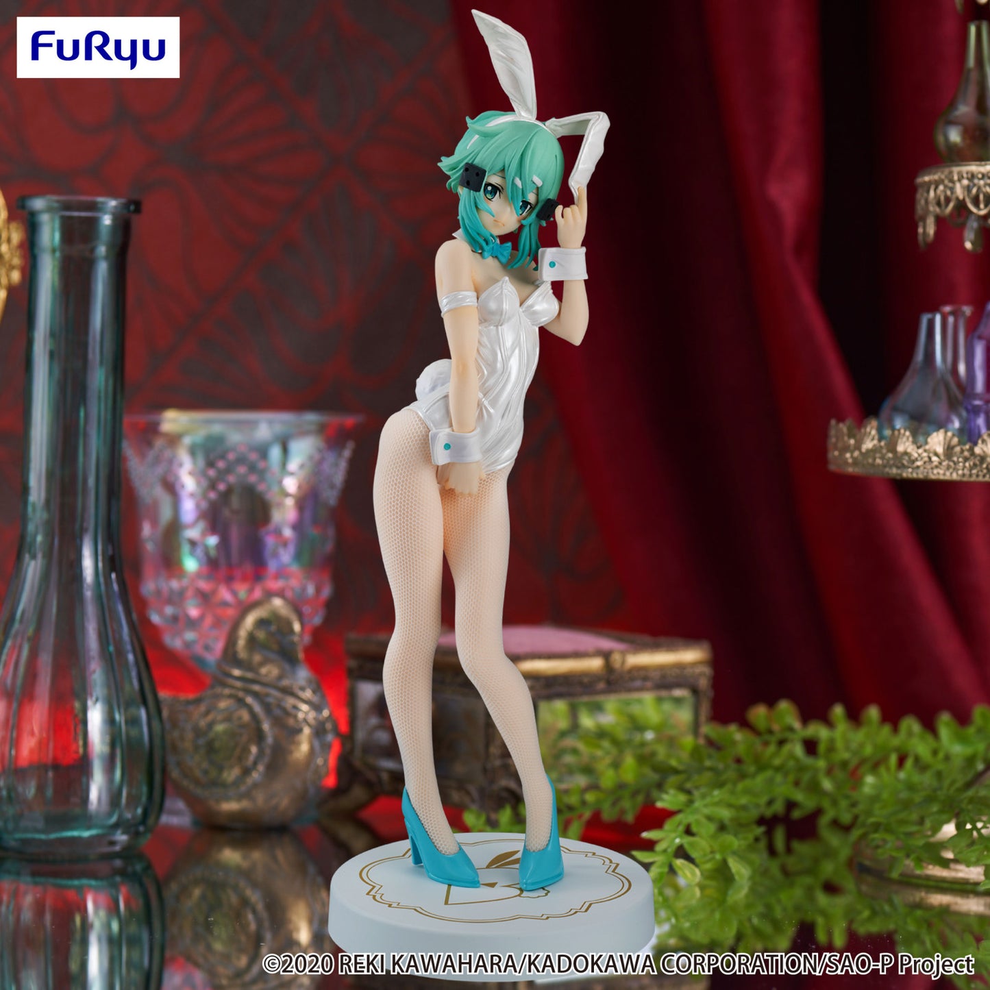 Sword Art Online BiCute Bunnies Figure Sinon White Pearl Version
