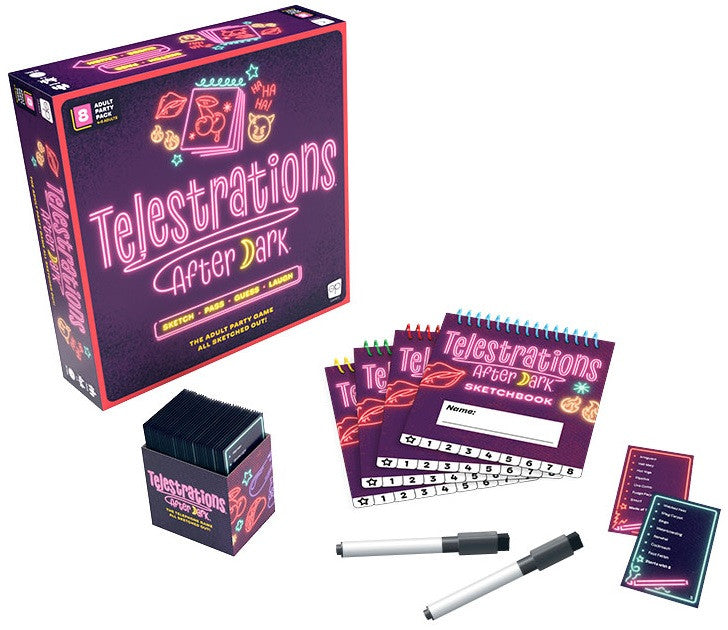 Telestrations After Dark (17+ Year) 8 Player New Edition