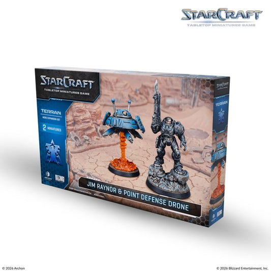 Starcraft Miniatures Games: Terran - Jim Raynor (Raynor's Raiders) - Hero Expansion Set