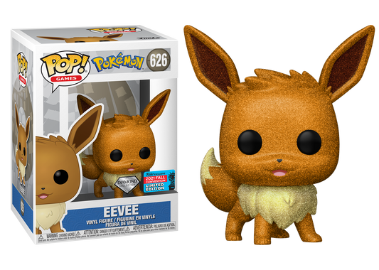 Pokemon - Eevee Diamond Glitter 2021  NYCC Fall Convention Exclusive Pop! Vinyl #626